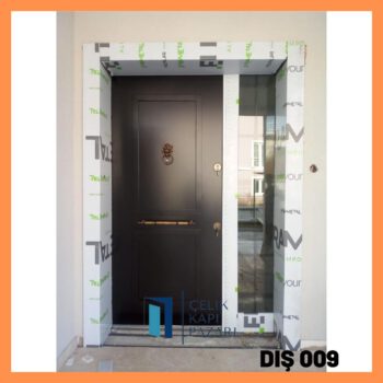 DIS 009 Siyah Kompozit Villa Kapısı
