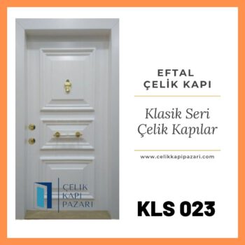 KLS 023 Klasik Beyaz çelik Kapı