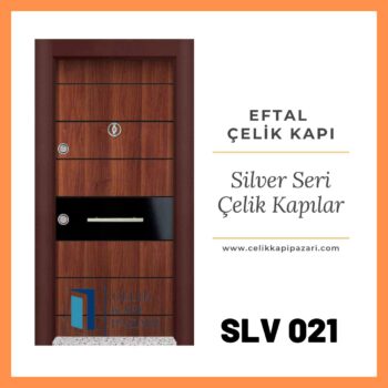SLV 021 Metalik Ceviz çelik Kapı